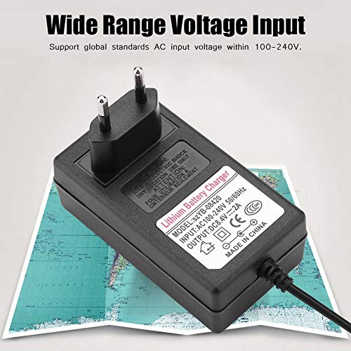 Lithium batterij oplader 8.4V 2A Ion vervangende power Lithium-ion opladers Adapter voor speelgoed autobalans voor hoofdlamp veilig en snel opladen Britse regelgeving 4