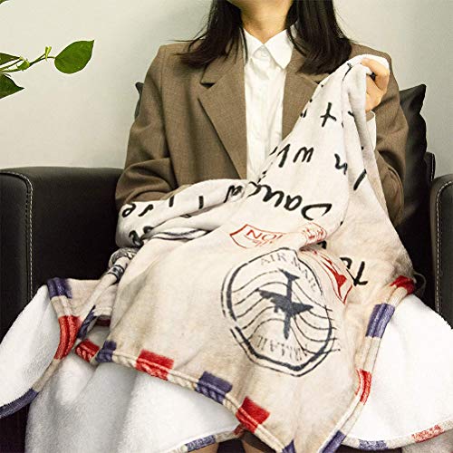 Gepersonaliseerde Fleece Deken Brieven Deken Van Mama. Aan Mijn Zoon en Mijn Echter Zachte Deken Flanellen Luchtpost Deken Winter Warme Zachte Post Deken Voor Slaapkamer Woonkamer 3