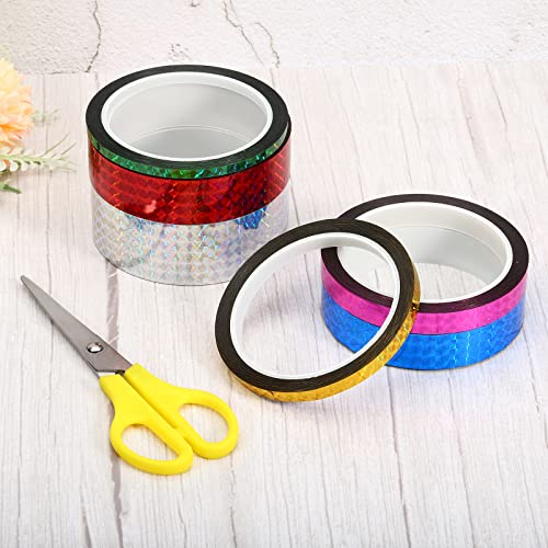 20mm x 50m Prism Tape, Holografische Reflectieve Kleefstof voor DIY Art Craft Decoratie Decoratie, Rose Red 5