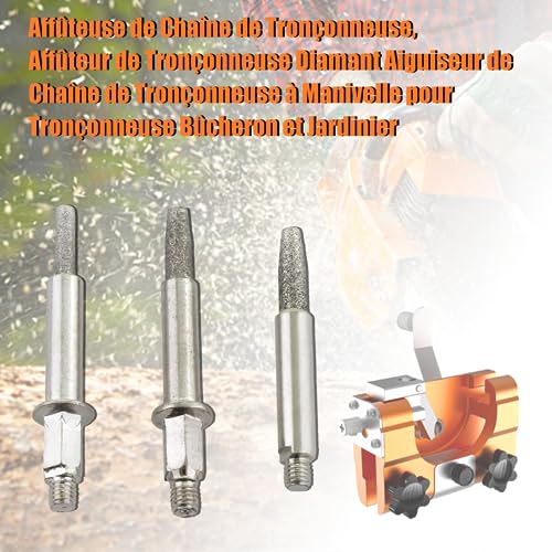 Chain Saw Sharpener, Diamond Sharpener, Chainsaw Sharpener voor Kettingzaag, Cranksaw, voor Houthakkers en Tuiniers (Pack van 12) 3