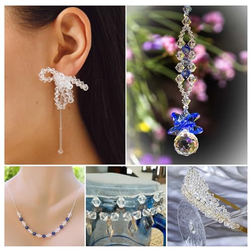 1588 st. Clear Bicone kristal kralen Bulk gefacetteerde glazen kralen Ronde gefacetteerde kralen Bicone kralen Cuentas De Cristal armband kralen Spacer kralen voor sieraden maken DIY