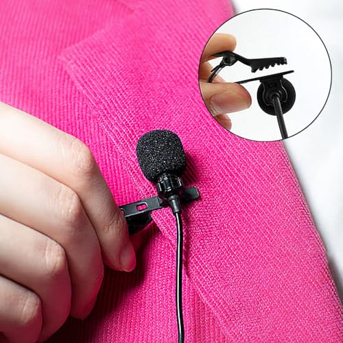 30 st. Lapel-microfoon Vervanging Kit, 24st Schuimmicrofoon Hoesbeschermer Miniheadset Microfoon Windschermen 6Scs Microfoon Tie Clips voor Lavalier Lapel Microfoon Headset Microfoons 5