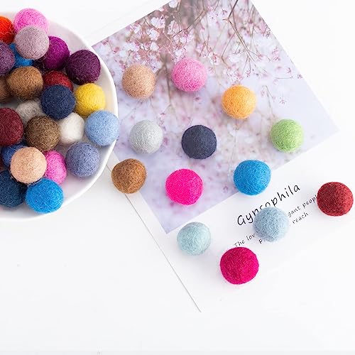 50 stukken wol vilt kralen DIY Garlands Hand Sensitive Craft Kralen voor Verpleegkundige Decoratie Custom Vilt Pom Poms voor Kunst Ambacht Set, 2cm 3