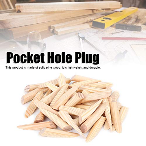 50st houten pocket gat pluggen, houten pocket gat plug houtbewerking den micro massief hout pocket gat plug 4