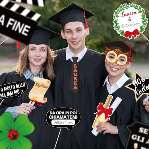 18 Stuks Foto Booth Graduation Gadget Grappig Foto Props Graduation Party Accessoires Fotografie Decoratie Party Prom Party Hat 4