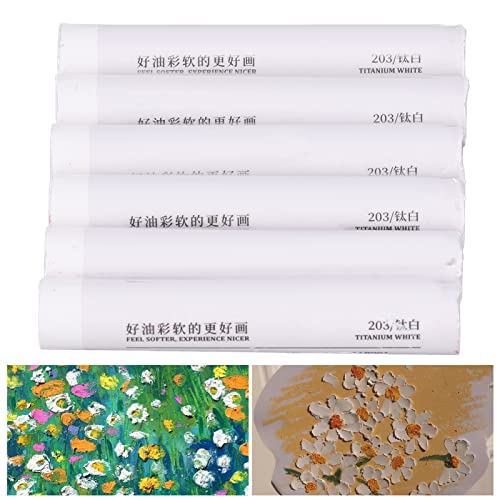 Ongevaarlijke Olie Pastels 6 stukken Artist Zachte Witte Olie Pastels Unieke Textuur Gladde Professionele Olie Pastels Schilderen Set voor Kunst Studenten Kinderen 4