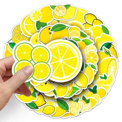 Limonade Stickers voor tieners en volwassenen, 50 stuks, Citroen, Waterdichte Vinyl Sticker Set, Auto, Motorfiets, Fiets, Skateboard, Snowboard, Bagage, Laptop, Koffer, Helm, Motorfiets, Computer 3