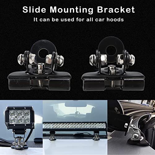 Led Light Mounting Bracket, Bonnet Led Light Bar Montage Bracket Werk Lichte Mount houder Base Universele voor Auto's Vrachtwagens UTVs SUV's