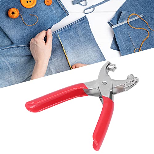 Metal Hole Tangs Set, Multifunctionele Eyelet Rivet Tool Set Grommet Tangs Set met 100 4mm knoppen, voor kleding DIY stof lederen riem Canvas 4