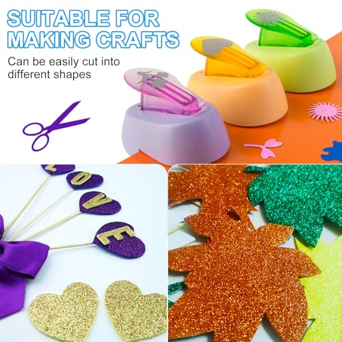 10 Vellen Zwarte Glitter Karton Papier, 8.5 x 11 Inch 250gsm Vierkante Premium Sparkling Paper Craft Karton Papier voor Scrapbook Kaarten maken DIY Kunst Projecten Bruiloft 4