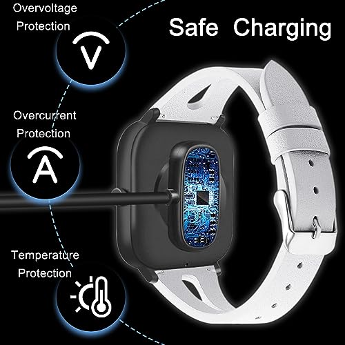 Oplader voor Amazfit GTR 2/GTR 2e/GTS 2e/GTS4 GTS2 Mini/T-Rex Pro/Bip 3/Bip U/Pop Pro/Zepp E/Z, USB Oplaadkabel, Smart Watch Accessoires, 100 cm, Verpakking van 2 4