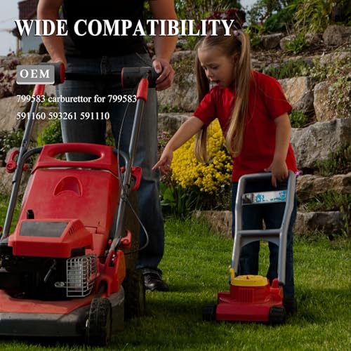 799583 Carburator voor 799583 591160 593261 591110 Lawn Mower Motors Spark Plug Onderdelen en toebehoren Olieslang Katoen Air Filter Oliefilter 3