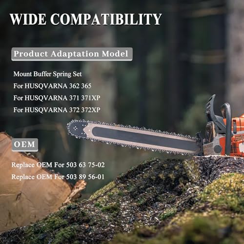 Anti-Vibratie AV Mount Buffer Spring Set voor Husqvarna 362 365 371 371XP 372 372XP kettingzaag 503 63 75-02/503 89 56-01 3
