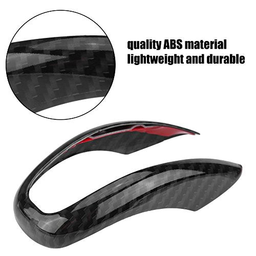 Auto interieur Carbon Fiber Gear Shifter Button Frame Decor Decal Cover Trims Auto Styling 3