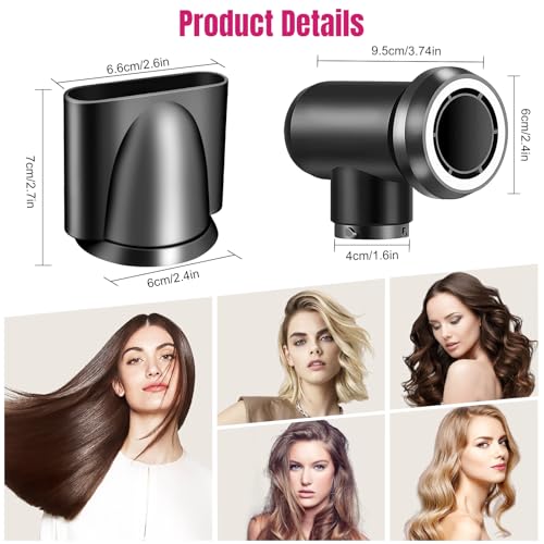 Dyson style nozzle en adapter voor Airwrap Styler, bevestiging voor Airwrap -Styler, die wordt omgezet in een haardroger 5