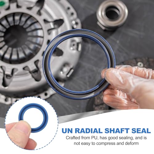 Radial Shaft Seal 22mm ID x 30mm Od x 6mm Breedte, 5st PU-zegel voor industriële lagerschachtpompen Pistoncilinder cilindercilinder, blauw 4
