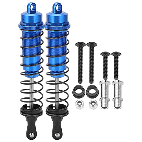 2Scs 1/8 RC Shock Absorber 140mm Oil Filled Shock Absorber Verstelbare lente shock absorber voor TRAXXAS SLASH 2WD RC Car(Blauw)
