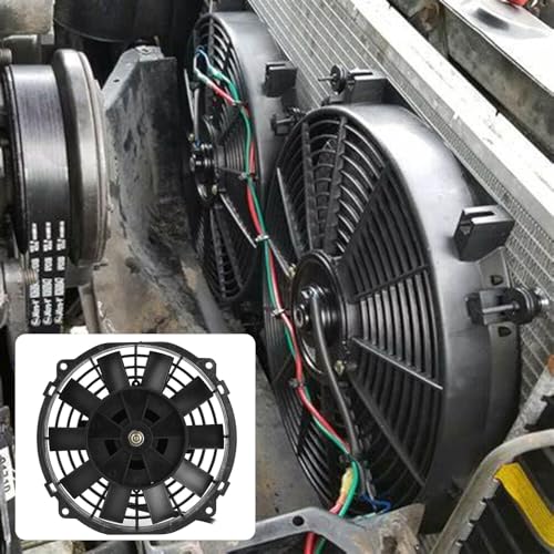 Automobiel motor koelventilator motoren, universele elektrische ventilator 8in voor Radiator auto koeling airconditioning 10 bladen 12V 80W 2250RPM 4