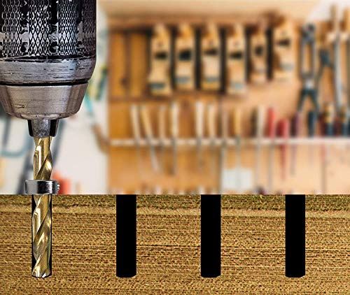 Dieptestopringen, dieptebegrenzing, boorringpositionering (ID: 5 mm, 8 stuks), met hex-sleutel voor boren, houtbewerking 4