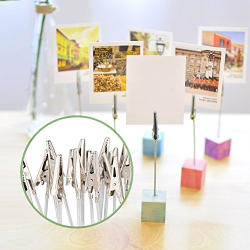 Verpakking van 50 Crocodile Clips Photo Clips Metal DIY Memo Clip Houder Stand Clips voor Kaarten Papier foto's