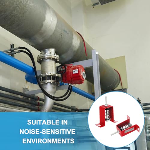 Plafond Spring Vibratie Isolator Houders, 4 stuks, 166 kg, Mechanische Vibratie Damper Montage Anti-Vibratie voor A/C Air Processor, Slaapkamer, Theater Studio, (HV) Rood 5