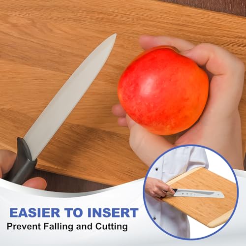 Plastic Veiligheidsmes Cover Mouwen voor 8,5 inch Broodmes, 2 Pack Mes Mes Beschermer Universele Keuken Mes Scheath voor Keuken Bar, Wit 5