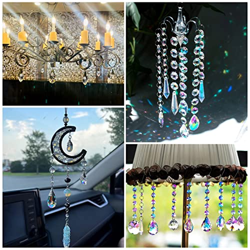 100Stuks Teardrop Glazen Hangers 22x13mm 10 Kleuren Facet Drop Crystal Kralen Bedels voor ketting armband sieraden maken 4
