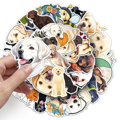 Labrador Stickers voor tieners en volwassenen, Pack van 50, Vinyl Sticker Set, Auto, Motorfiets, Fiets, Skateboard, Snowboard, Bagage, Laptop, Koffer, Helm, Motorfiets, Computer 5