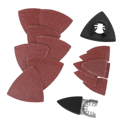 82-Piece Multitool Schuurset met Oscillerende Sandpad, Compatibel met, Zwart en Decker en andere roterende gereedschappen, Ideaal voor Detail Sanding Attachment 4