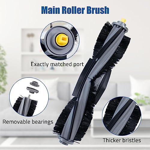 Vervanging Accessoires Kit voor Ecovacs Deebot X1 Turbo/Omni Robot Stofzuiger Onderdelen 1 Hoofdborstel 6 Zijborstel 3 Hepa Filter 4 Mop Cloth 4 Stofzak 3