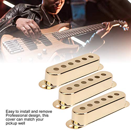 3 stuks Guitar Single Pickup Cover, Brass Single Coil Pickup Cover 48mm / 50mm / 52mm Stratocaster Afhaalhoesjes voor ST SQ elektrische gitaar 4