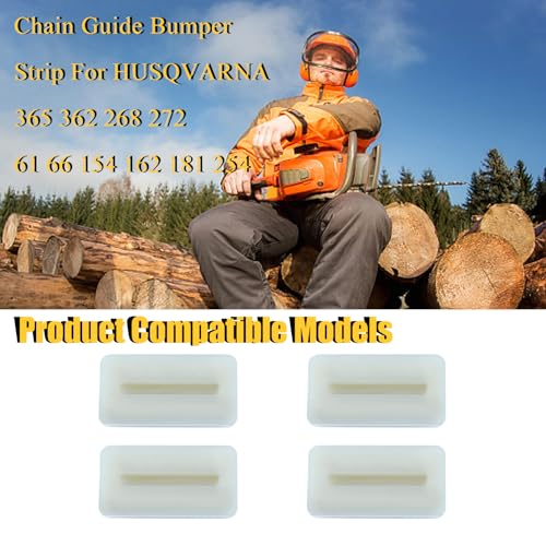 4 stuks Chain Guide Bumper Strip voor HUSQVARNA 365 362 268 272 61 66 154 162 181 254 257 262 266 281 288 kettingzaag 3
