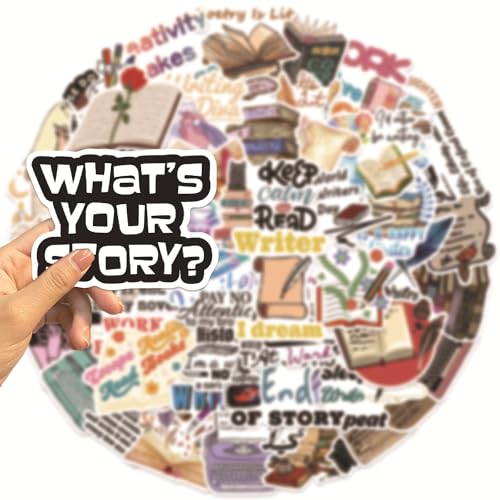 Cartoon Writer Set voor tieners en volwassenen, 50 stuks, Waterdichte Vinyl Sticker Set voor Auto, Motorfiets, Fiets, Skateboard, Snowboard, Bagage, Laptop Koffer, Helm, Motorfiets, Computer