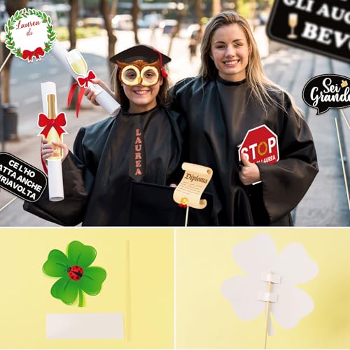 18 Stuks Foto Booth Graduation Gadget Grappig Foto Props Graduation Party Accessoires Fotografie Decoratie Party Prom Party Hat 3