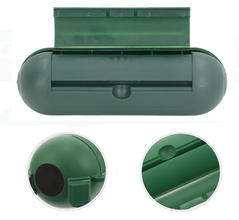 Veilige doos voor uitbreiding Cord, Bescherming Capsule voor Kabel Indoor Gebruik, Beschermende Hoes voor Outdoor Extension Cord, Bescherm Buiten Uitlaat Afdichting Weerbestendig(Groen)