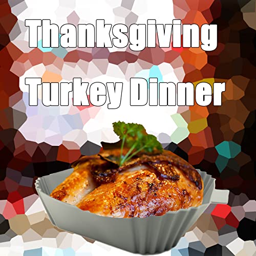 2 stuks Air Fryer Siliconen Jaren, Air Fryer Accessoires, Siliconen Hot Air Fryer, Herbruikbaar, voor Magnetron, Oven, Inductie Cooker, Koelkast (Square, Verdikking) 5