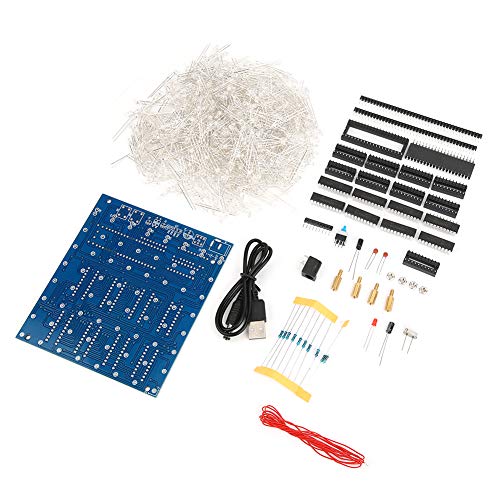 3D LED Light Squared Kit 8 X 8 X 8 Kubus Blauw Rood Handgemaakt Home Decoratie Professionele Accessoires (rood) 3