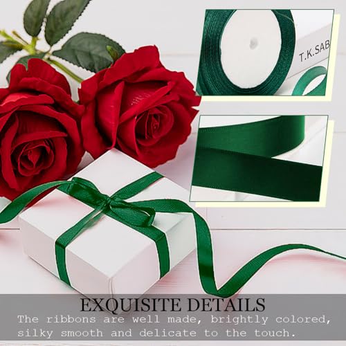 4 st vlekken lint set 10mm voor cadeauverpakking, geschenkverpakking, lint polyester dubbelzijdig satijn lint stof, dik lint voor het maken van Valentijnsdag, taart, bruiloft feest decoratie 5