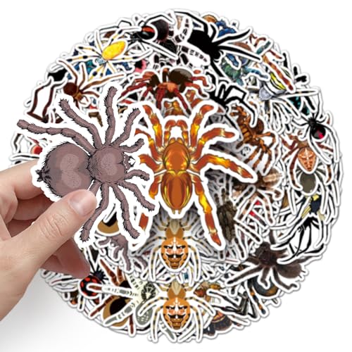 Spin Spider Sticker Set Stickers Kids Tieners 50 stuks Dieren Waterdichte Vinyl Stickers Laptop Skateboard Koffer Helm Auto Fiets mobiele telefoon Motorrijwiel Scrapbook 3