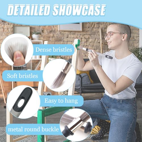 4Stuks Penselen voor wanden set kleine verf penseel penselen verfraaien schildergereedschap voor Baseboard Hoeken Randen Plafondjes vrijmetselen behang van penselen 5
