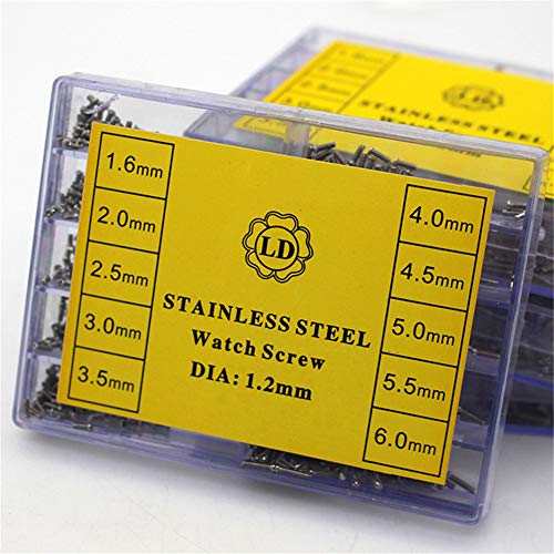 1.6-6mm kleine roestvrijstalen schroeven voor horloges schroef horlogemaker gereedschap