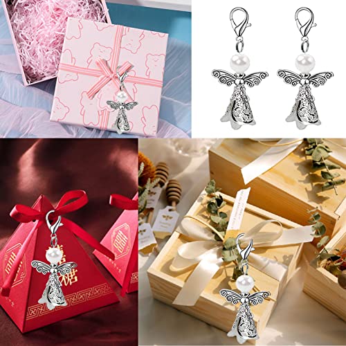 Gast geschenken doop huwelijk beschermengel sleutelhanger geluk charme hoefijzer geschenken communie feest souvenir 5