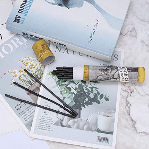 25st houtskool sticks, kunstenaar wilg wijnstok schets houtskool sticks schets houtskool potloden voor tekening 7330 5