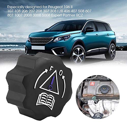 Car Cooler Lid Tank Cover ABS Black Vervanging voor 106 II 107 108 206 207 208 307 308 I / II 406 407 508 607 807 3