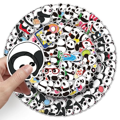 Leuke Panda Stickers voor tieners Volwassenen 100 stuks Leuke dieren Waterdichte Vinyl Stickers Set Auto Motorfiets Fiets Skateboard Snowboard Bagage Laptop Kofferhelm 4