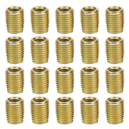 20st Zelftappende draad invoegen, 302 Carbon Steel, Gegalvaniseerd Geslotte Schroef Socket, Schroef Reparatie Accessoires, voor Draad Reparatie (InnerM3 * 0,5 OuterM5 * 0,5 Lengte6mm)