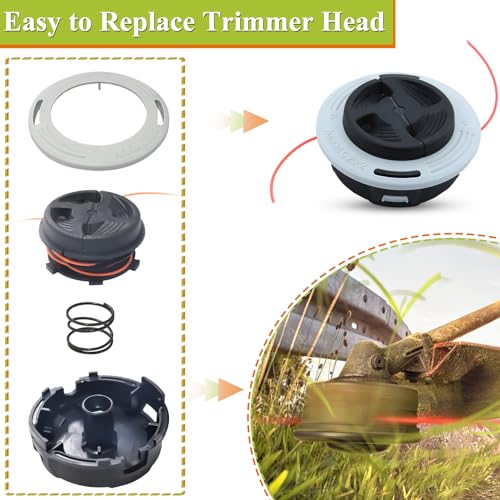 Snijkop AutoCut C26-2 voor Stihl FS 55 55 C 56 56 C FS 70 C FS 87 FS 90 FS 94 FS 100 FS 120 FS 130 FS 250 FR 450 met 15 m snijdraad voor borstelsnijders