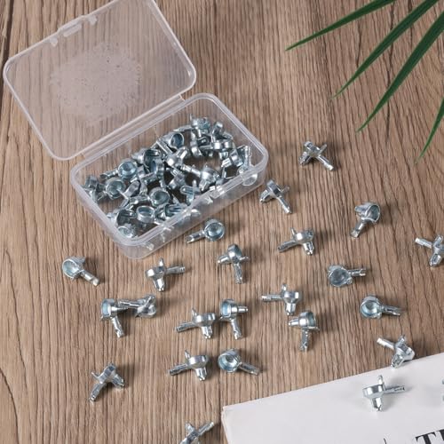 50 stuks Planken, Compatibel met IKEA Billy Boekenkast (Item nr. 131372), Legering Materiaal Shelf Carrier Pennen Vervanging Kabinet Pennen Boekenplank Accessoires (Zilver) 3