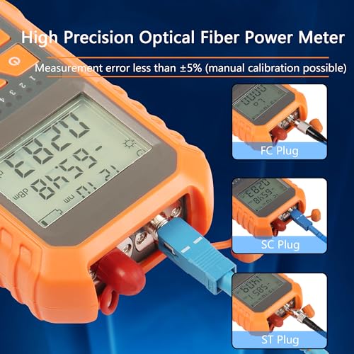 Fiber Optic Power Meter FC/SC/ST Portable Network Kabel Tester met Universele Interface 2MW Visual Fault Detector LED Verlichting 4