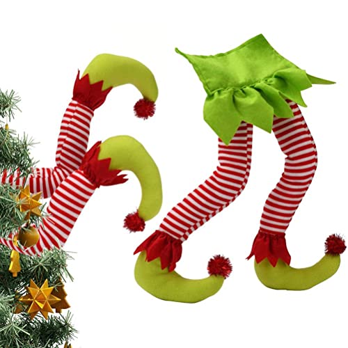 Kerst Elf gevulde benen Decoraties Flannel Ornament Binnen Buiten Decor Perfect Kerstmis Prop Breng Whimsische Vakantie December 2019